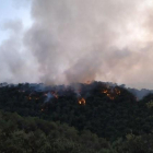 Imágenes del incendio declarado en Capellades.
