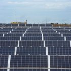 Vista de los paneles solares de un parque fotovoltaico.
