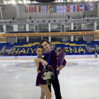 Laura Barquero y Tòn Cónsul, con las medallas logradas en Almaty.