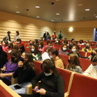 Alumnas leridanas de entre 10 y 18 años, en la presentación del Technovation Girls Catalunya.