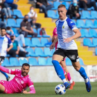 Una acción del Hércules-Llagostera que se jugó ayer.