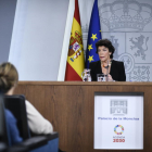 La portaveu en funcions del Govern central, Isabel Celaá, no va descartar ahir un pacte amb Podem.