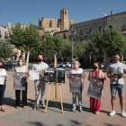 Miembros de la Paeria de Balaguer durante la presentación del programa de la Harpia de Balaguer.