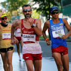 Jesús Ángel García Bragado durante la prueba de los 50 kilómetros, en la que terminó el 35.