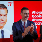 Sánchez presentó la campaña del PSOE para las elecciones.