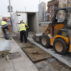 Arrancan las obras para ensanchar parte de la parada de taxis de Renfe