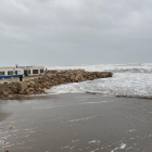 El temporal de mar volvió a afectar al Delta.