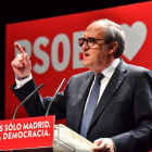 El candidat del PSOE-M a les eleccions a la Comunitat de Madrid, Ángel Gabilondo, durant un acte del 30 d'abril.