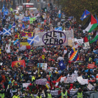 Una protesta aquest dissabte al COP26 a Glasgow.