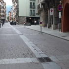 La calle Major de La Seu donde se prevé retirar los adoquines. 