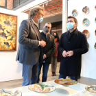 El president Aragonès va visitar ahir a la Bisbal d’Empordà el museu de terracota.
