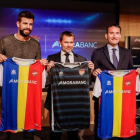 Gerard Piqué, el passat 12 d’abril quan va presentar el nou patrocinador del FC Andorra.