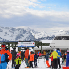 Imagen de esquiadores en las pistas de Baqueira.