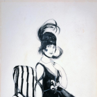 ‘Madame X’ i ‘Idilio/Italiana’, dos dibuixos sobre cartolina de Xavier Gosé, datats entorn del 1912, cedits al Museu Thyssen de Màlaga.
