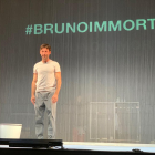Bruno Oro, el pasado sábado en el Teatre Foment de Juneda.