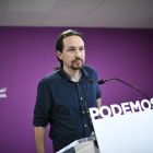 Iglesias era ayer la cara de la decepción por los resultados del 26M.