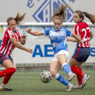 Natàlia, durante un partido ante el Atlético de Madrid B.