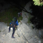 Rescatan a un escalador en una vía ferrata de Àger