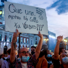 El colectivo LGTBI se manifestó el miércoles en Madrid en contra de todo tipo de agresiones homófobas.
