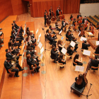 La JOP, en un ensayo general esta semana durante el ‘stage’ de la orquesta en Salàs de Pallars.