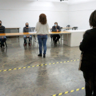 El simulacro de votación organizado ayer en Balaguer.