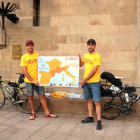 Dos ciclistas leridanos recorren 1.200 kilómetros solidarios para Open Arms