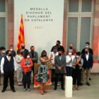 Acte d’entrega de la medalla d’honor del Parlament, ahir.