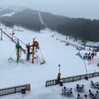 L’estació d’esquí de Port del Comte, on ahir el temporal va reduir l’activitat.