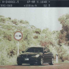 El vehículo que fue interceptado a 188 kilómetros por hora en la N-240 en Les Borges Blanques. 