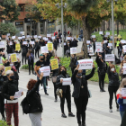 Protesta per demanar la baixada de l’IVA l’octubre passat a Lleida.