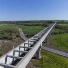 Aqüeducte del canal principal del Segarra-Garrigues, una de les obres que ha executat l’Estat.