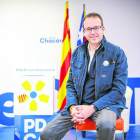 Marc Solsona, en la sede del PDeCAT en la ciudad de Lleida.