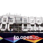 Un gran cartel ya ha comenzado la cuenta atrás para la celebración del festival de Eurovisión, en mayo.