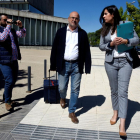 Juan Carlos Galindo, ayer a su salida del juzgado de Huesca.