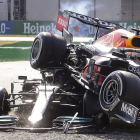 El vehicle de Verstappen va acabar a sobre del d’Hamilton.