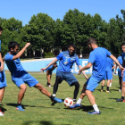 La plantilla va fer ahir l’últim entrenament de la temporada.