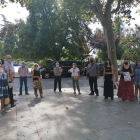 Concentración en Lleida contra la subida de la luz y los recortes.