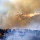 Imagen de un incendio en la zona italiana de Tívoli.