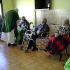 El bisbe Novell va oficiar ahir una missa a la residència d’ancians de Solsona.