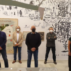 Los representantes de los distintos equipamientos de la ciudad de Lleida y el concejal de Cultura, en la presentación de La Nit dels Museus.