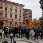 CCOO demana recuperar els drets dels funcionaris. Unes 50 persones es van concentrar front la subdelegació del Govern espanyol.