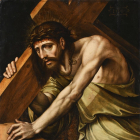 L'obra 'Jesús amb la creu a coll cau per primera vegada'.
