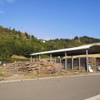 Imagen del actual almacén de biomasa de El Pont de Suert. 