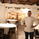 El xef Jesús Gimena al restaurant L’Espurna de Lleida, que avui reobre les portes.