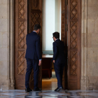 El president català, Pere Aragonès, i el cap de l’Executiu espanyol, Pedro Sánchez, van obrir ahir la porta al diàleg.