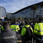 Una concentració de treballadors de Nissan a Barcelona, que dona ocupació a 1.700 persones.