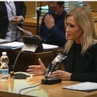 Cristina Cifuentes durante su intervención en el juicio que se celebra en la Audiencia de Madrid.