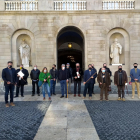 Los alcaldes del Pallars Sobirà acudieron el martes a Barcelona para exponer sus reivindicaciones. 