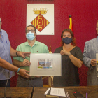 Entrega ayer del cupón dedicado a la capital de la Segarra para el sorteo del próximo 22 de agosto. 