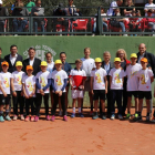 Ceremonia de entrega de trofeos de la edición del torneo de Semana Santa-Albert Costa disputado en 2019.